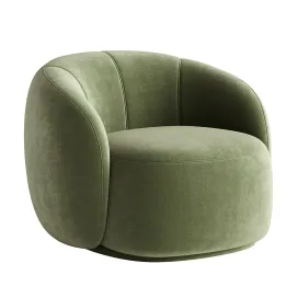 Curved Lounge Chair Merlot